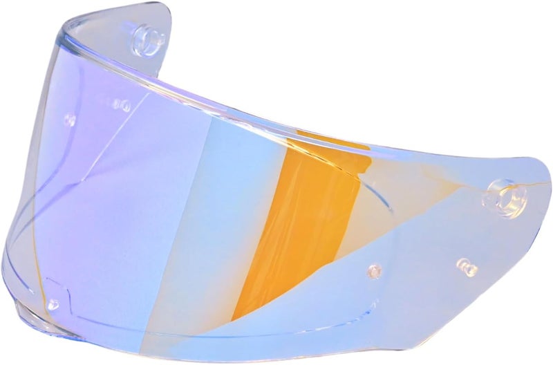 Logto Compatible with LS2 FF353/320/328/800 Helmets Visor Tint Replacement Motorcycle Helmet Face Shield (Revo Clear Blue) - Image 1